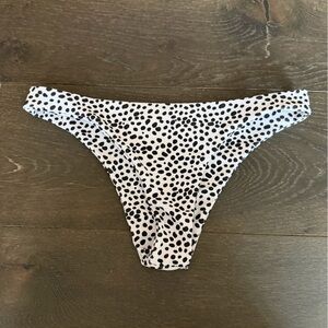 Black and White Polka Dot Bikini Bottom